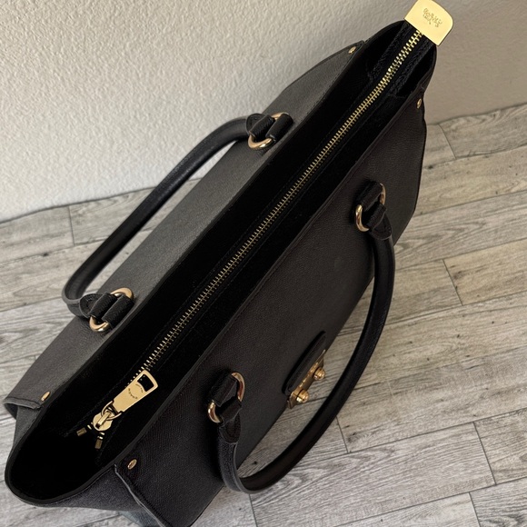 Coach Black Leather Avary Tote F48629 - Picture 8 of 16